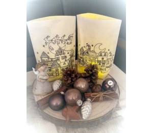 Stickdatei ITH - Lichtbeutel Weihnachtsabend